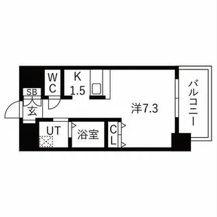 ライジングコート名古屋駅南【301号室】の間取り