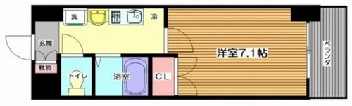 コンセール裕恵【6階】の間取り