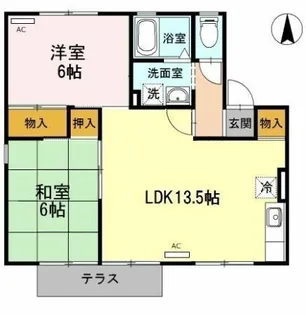 パークハウス鷹丘 C棟【1階】の間取り