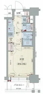 プレサンス天神橋ディオレ【4階】の間取り