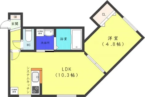 デイズ発寒南【3階】の間取り