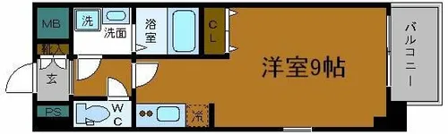 ジュネーゼグラン京町堀【6階】の間取り
