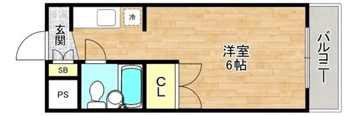 1Kの間取り画像