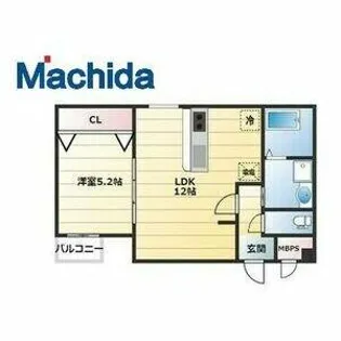 エヌエム・スワサント・ディズ・ユイット【1階】の間取り