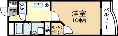 ルーエ辻久【2階】の間取り