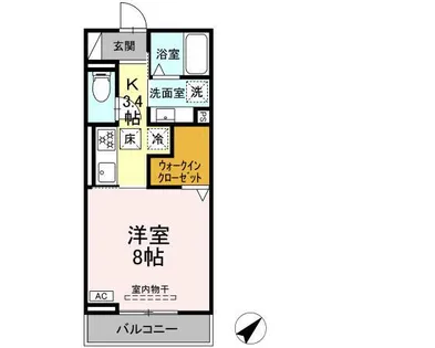 AXIS C【1階】の間取り