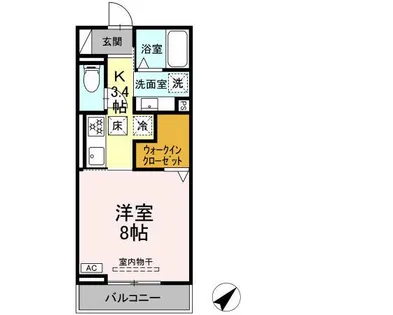 AXIS C【1階】の間取り