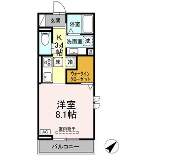 AXIS C【1階】の間取り