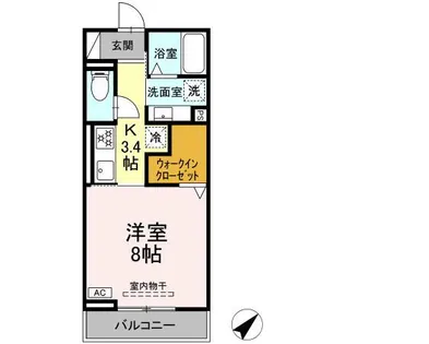 AXIS C【2階】の間取り