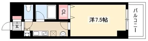 CITY SPIRE 名駅北【502号室】の間取り