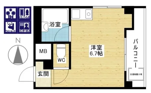 TKマンション【4階】の間取り