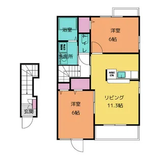 スカーレット【2階】の間取り