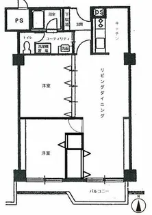 平岸パークマンション【205号室】の間取り