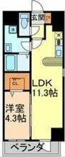 フォレシティ栄【8階】の間取り