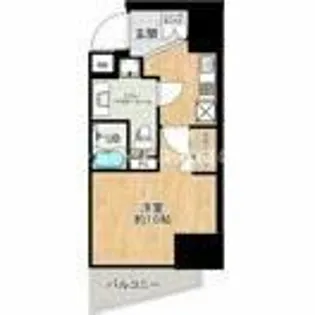 エグゼ阿倍野【13階】の間取り