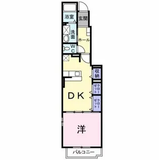 ベルアンジュ【1階】の間取り