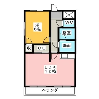 ロイヤル栄光【3階】の間取り