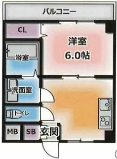 ユニバーサルビル【4階】の間取り