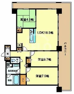 樹樹ガーデン【20階】の間取り