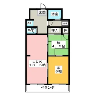 スカイベル【2階】の間取り