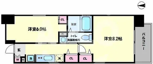 2Kの間取り画像