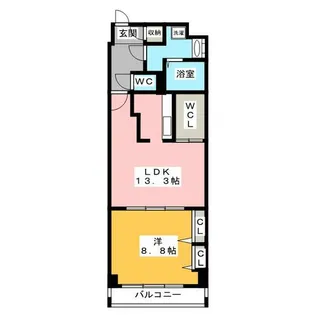 アリビオ鶴舞【3階】の間取り