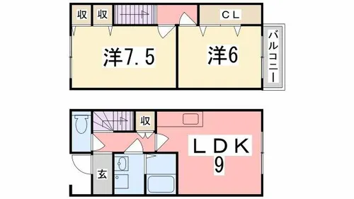 ローヤルライフ【103号室】の間取り