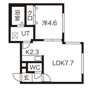 グランフェリーチェ澄川【4階】の間取り