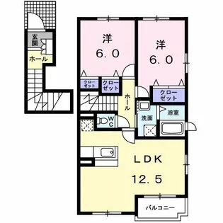 グレース・パレス【2階】の間取り