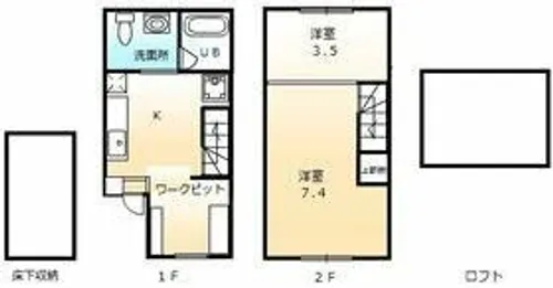 愛知県一宮市奥町字宮東【タウンハウス】の間取り