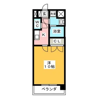 アンソレイエ【1階】の間取り