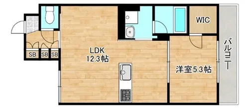 シャーメゾン菱屋東【2階】の間取り
