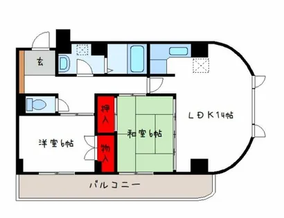 パルフェメゾンOgawa【4階】の間取り
