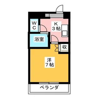 エクセス京命【6階】の間取り