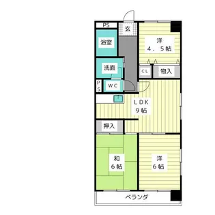 エクセレント伸和【2階】の間取り