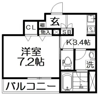 シャーメゾンメルベイユ【3階】の間取り