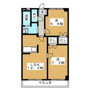 オータムライトⅢ【2階】の間取り