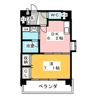 グレースサワ【3階】の間取り