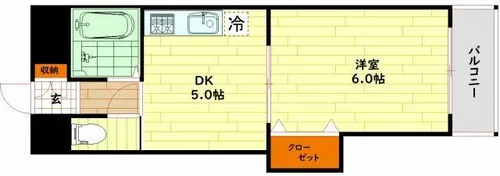 MSR京橋【6階】の間取り