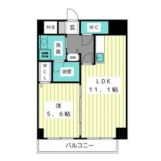 ラシュレ大須【7階】の間取り