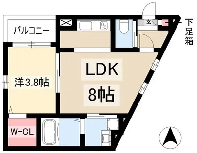 Cherim清水【3階】の間取り