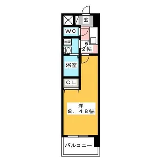 マリオン千代田【9階】の間取り