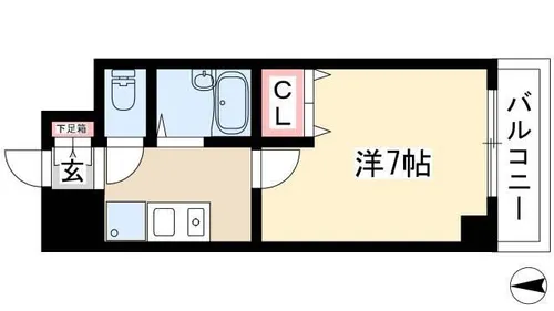 ラ・シャラ【401号室】の間取り