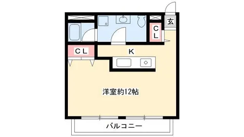 シャンテニエ【2B号室】の間取り