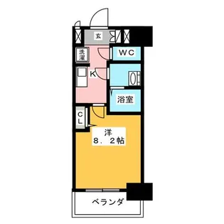 プレサンス上前津プレス【13階】の間取り