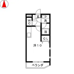 エクセル上八田Ⅱ【1階】の間取り
