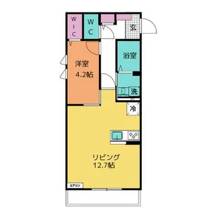 スターダスト八帖北【105号室】の間取り