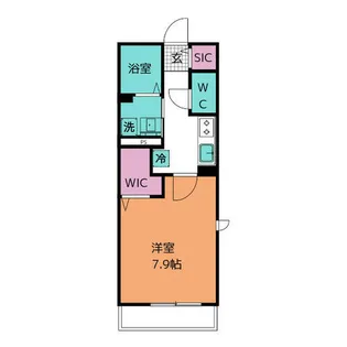 スターダスト八帖北【201号室】の間取り