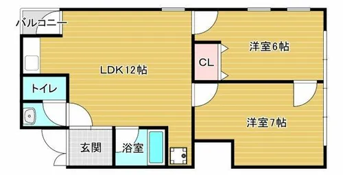 サンシャイン狭山【3階】の間取り