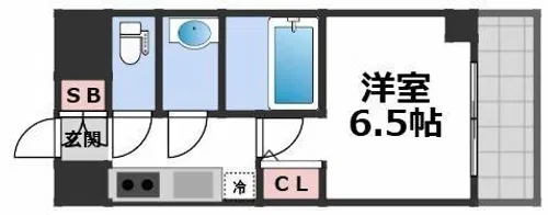 ARCOBALENO OSAKA FUSE【8階】の間取り